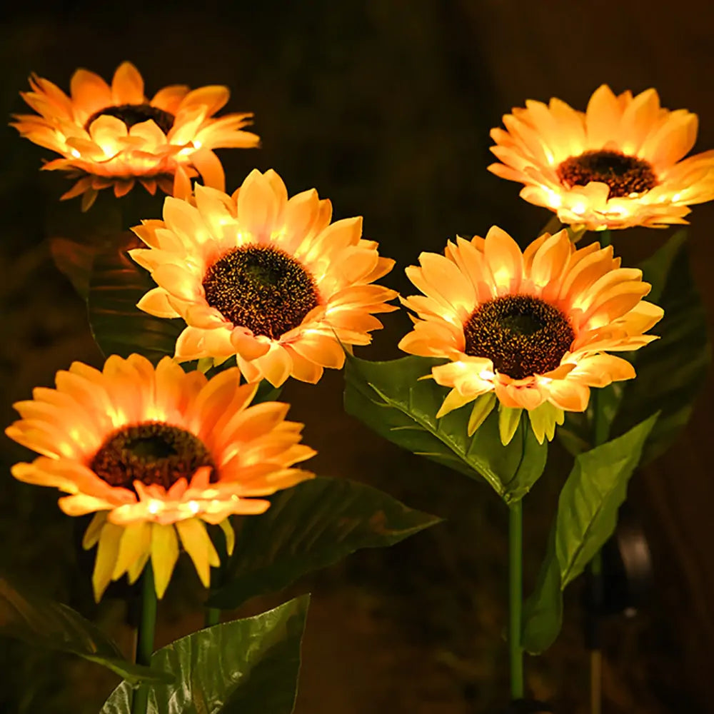 Sunflowers Solar Lawn Light